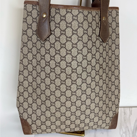 VINTAGE GUCCI GG PLUS Monogram TOTE Bag. - Picture 5 of 14
